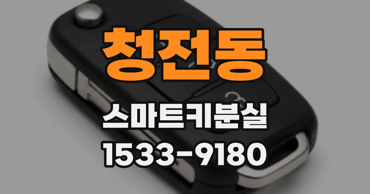 청전동 스마트키분실