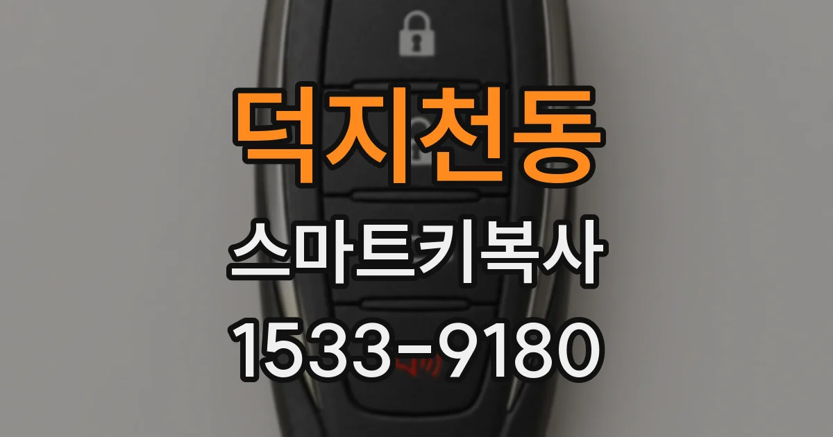 덕지천동 스마트키복사