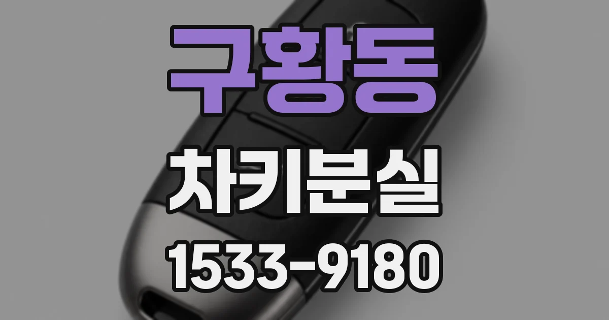 구황동 차키분실