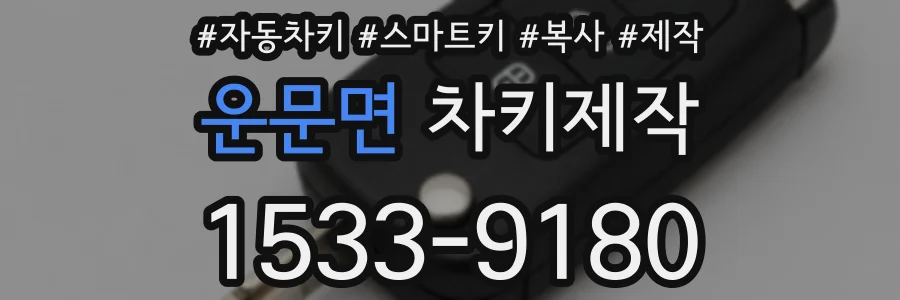 운문면 차키제작