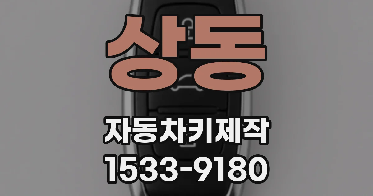 상동 자동차키제작