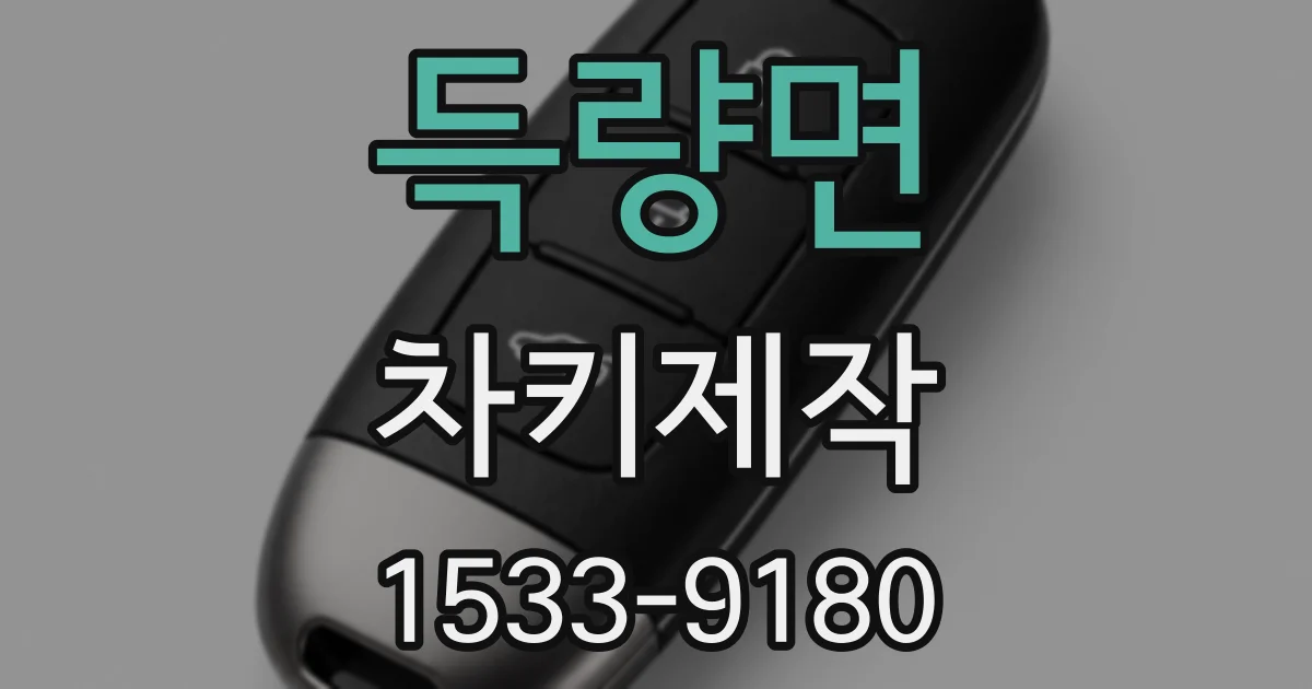 득량면 차키제작