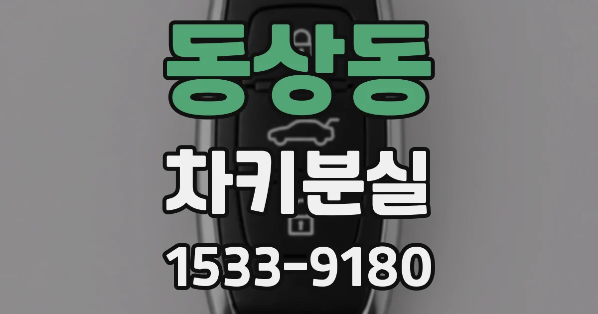 동상동 차키분실