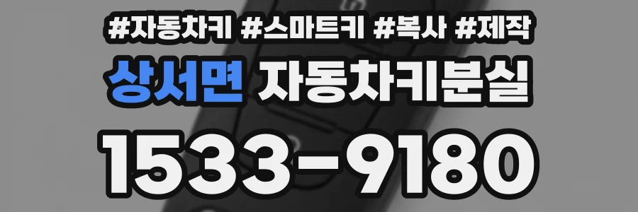 상서면 자동차키분실
