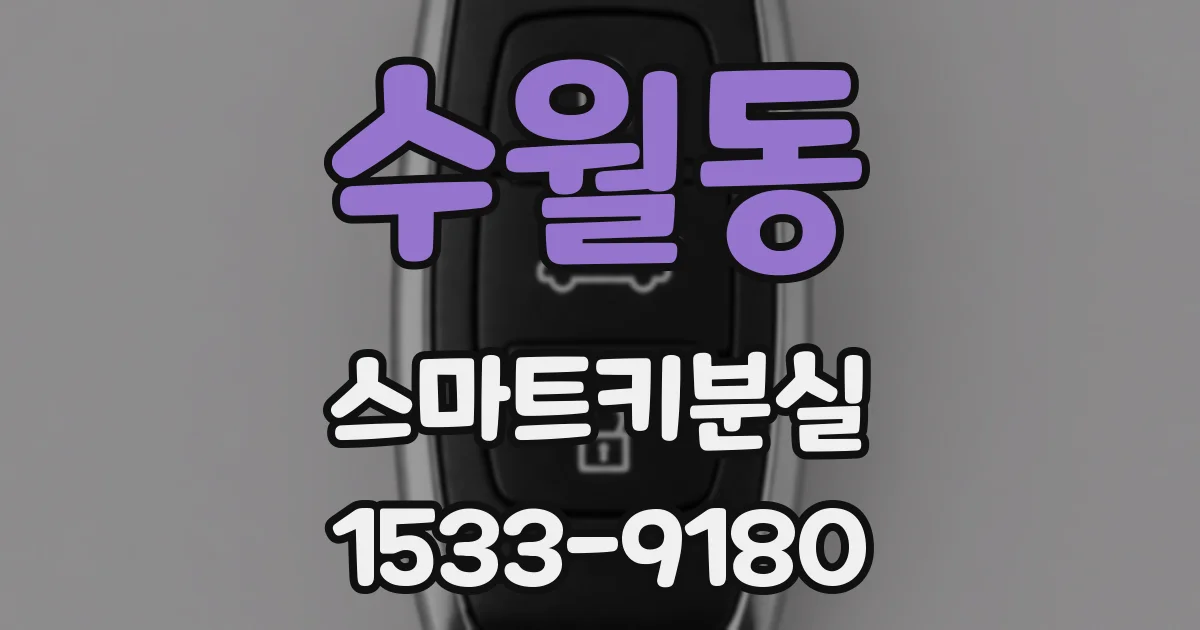 수월동 스마트키분실