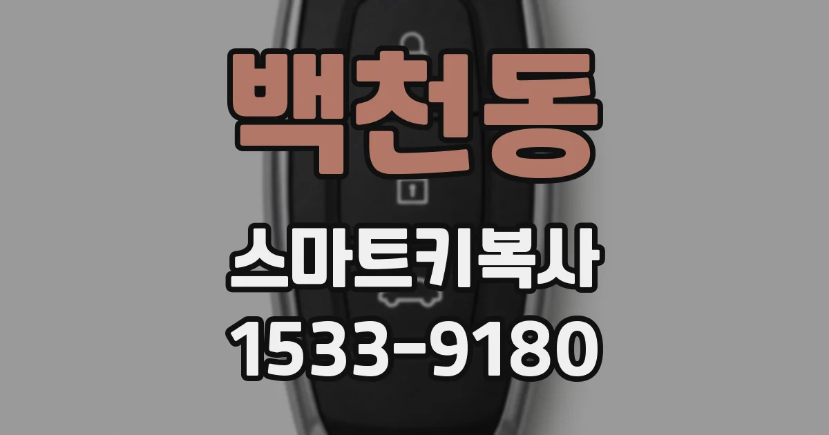 백천동 스마트키복사