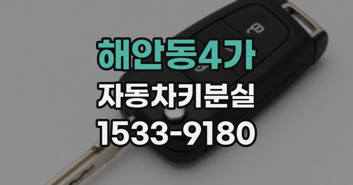 해안동4가 자동차키분실