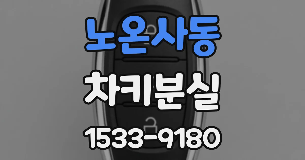 노온사동 차키분실