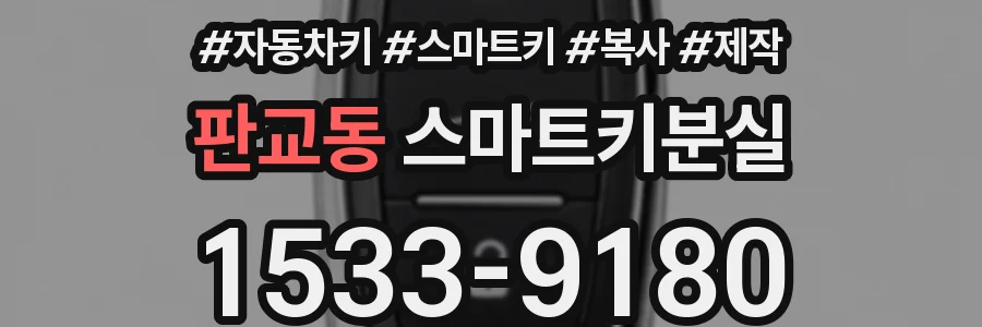 판교동 스마트키분실