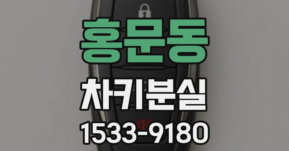 홍문동 차키분실