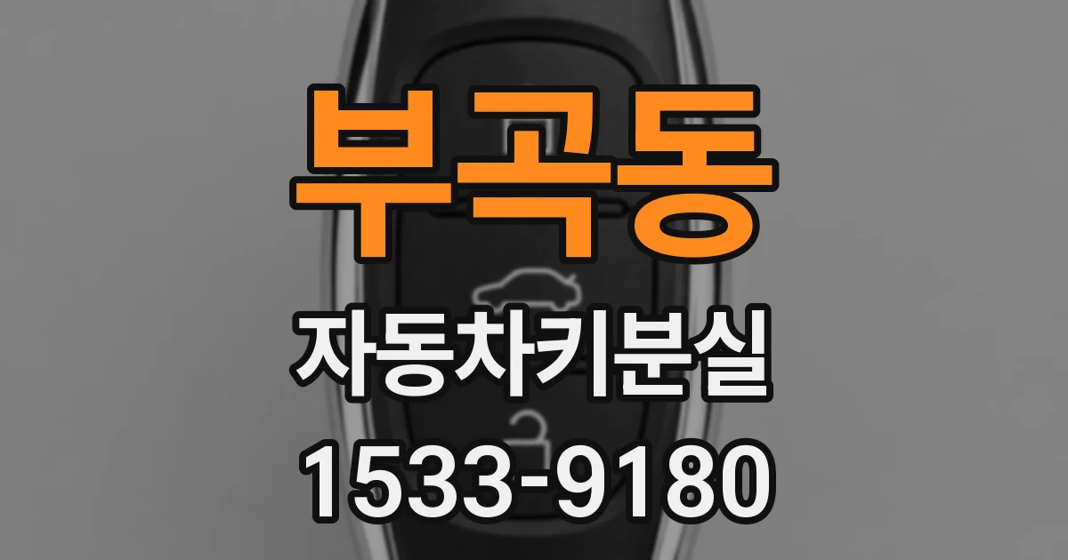 부곡동 자동차키분실