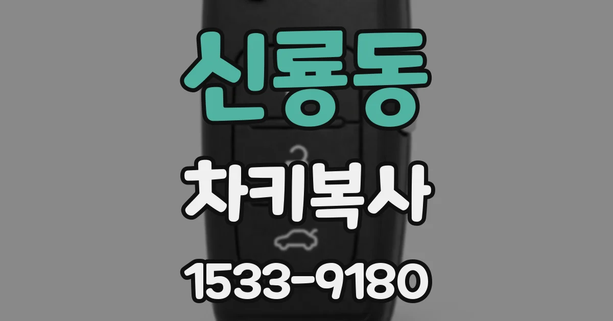 신룡동 차키복사