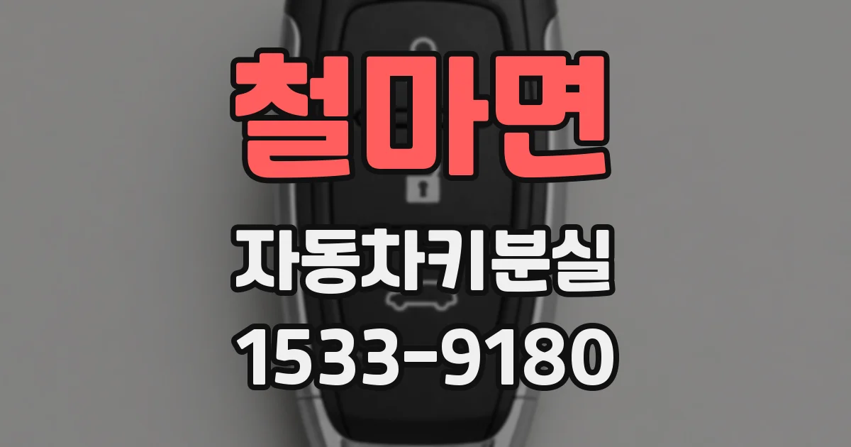 철마면 자동차키분실