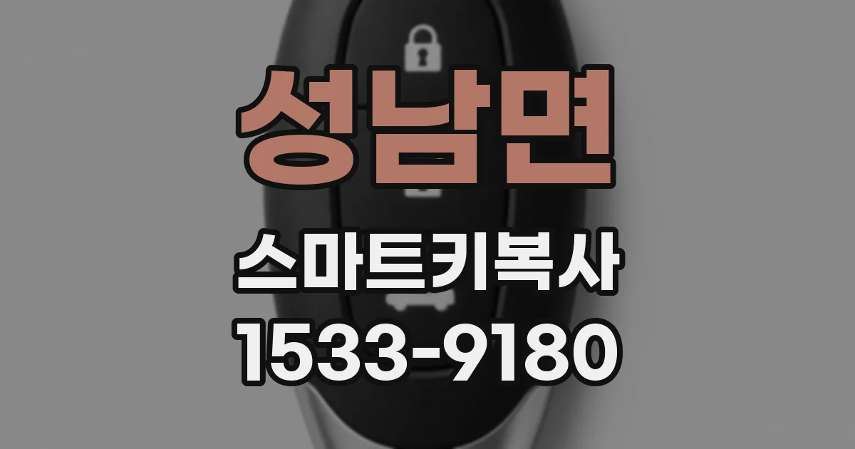 성남면 스마트키복사