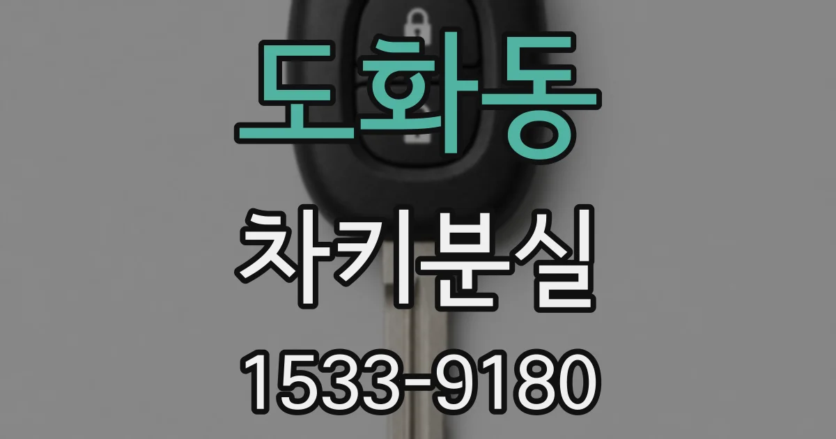 도화동 차키분실