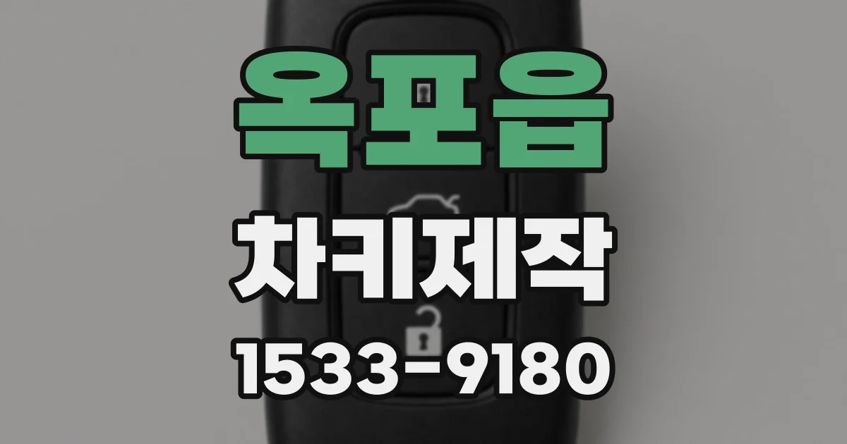 옥포읍 차키제작
