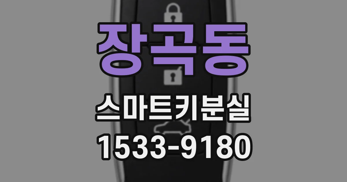 장곡동 스마트키분실