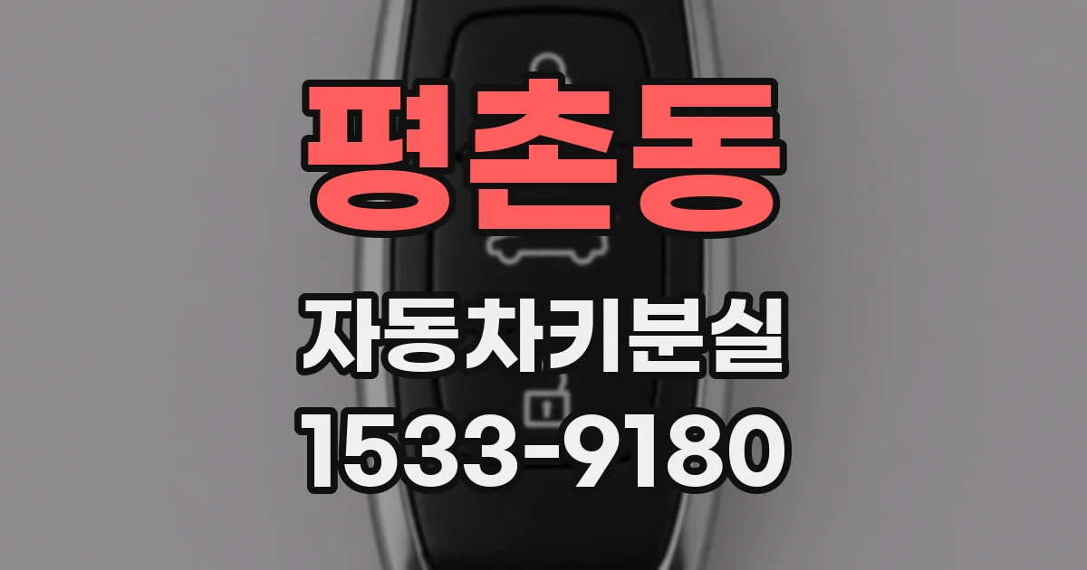 평촌동 자동차키분실