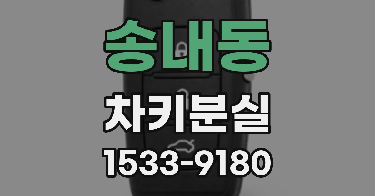 송내동 차키분실