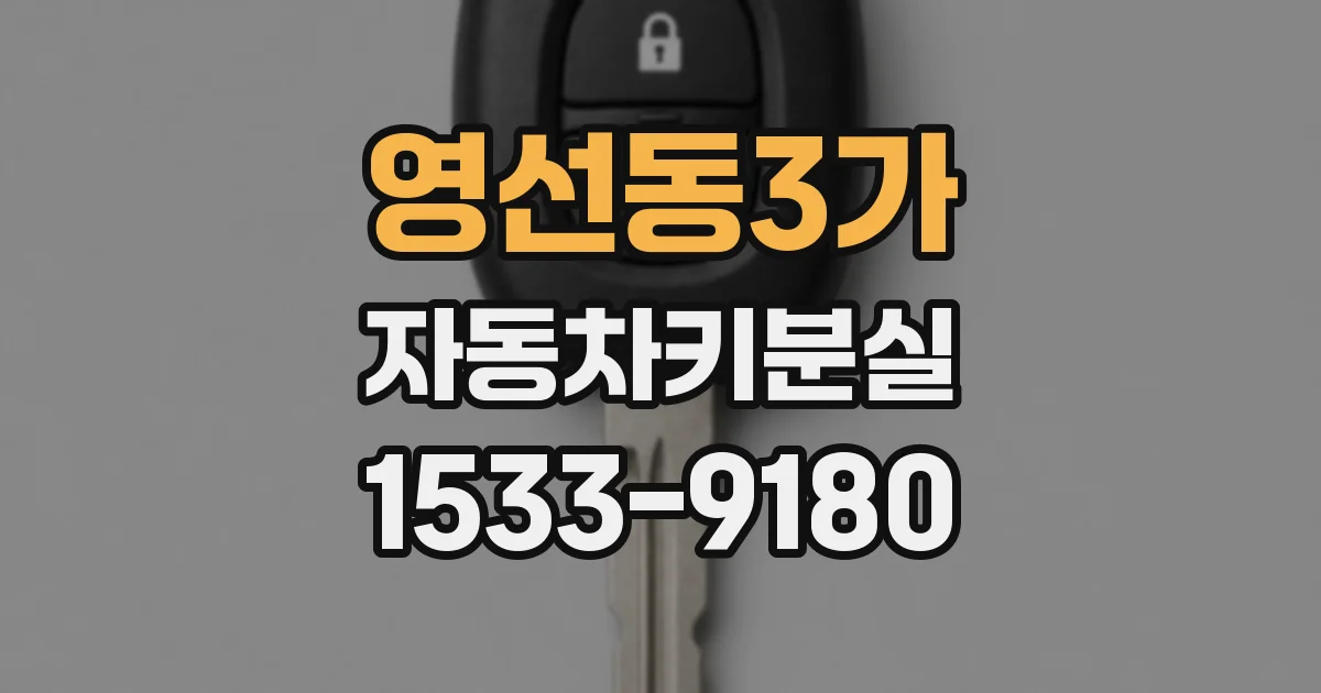 영선동3가 자동차키분실