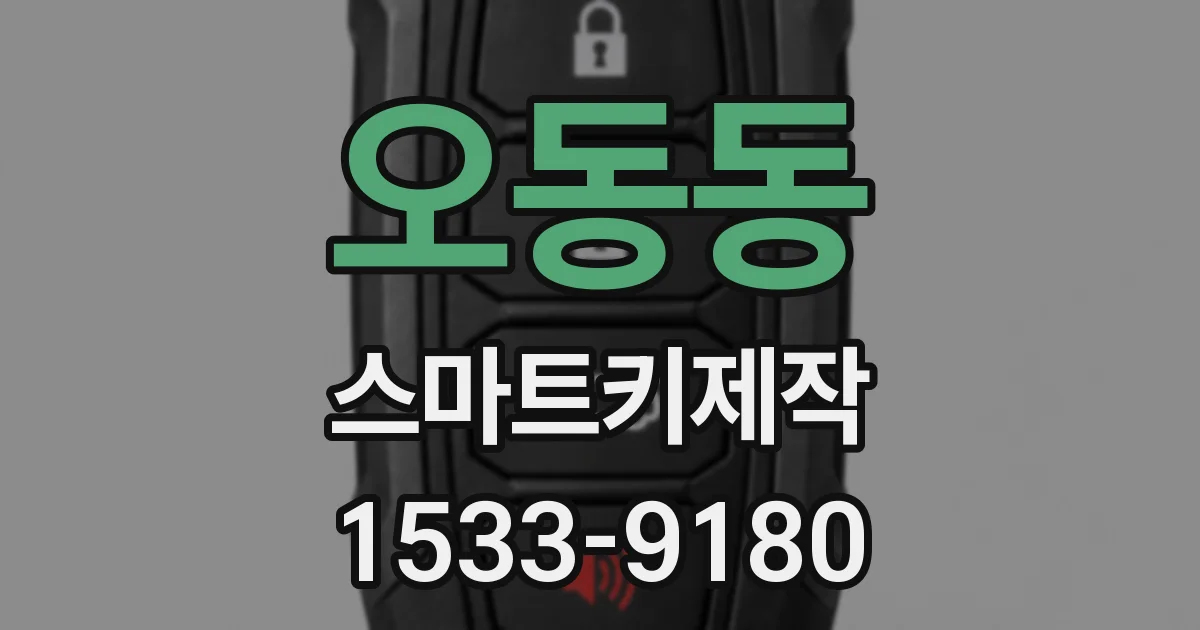 오동동 스마트키제작