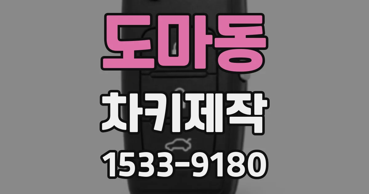 도마동 차키제작