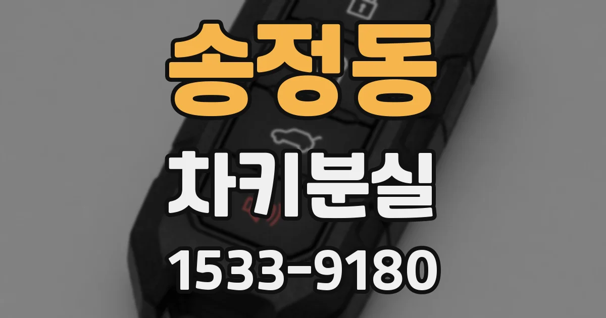 송정동 차키분실