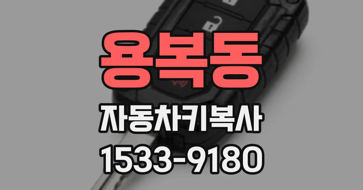용복동 자동차키복사