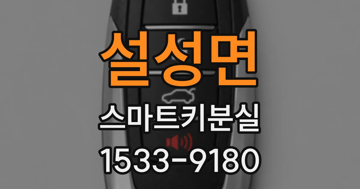 설성면 스마트키분실