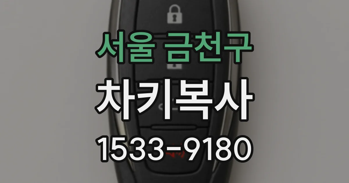 서울 금천구 차키복사