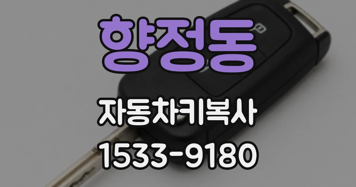 향정동 자동차키복사