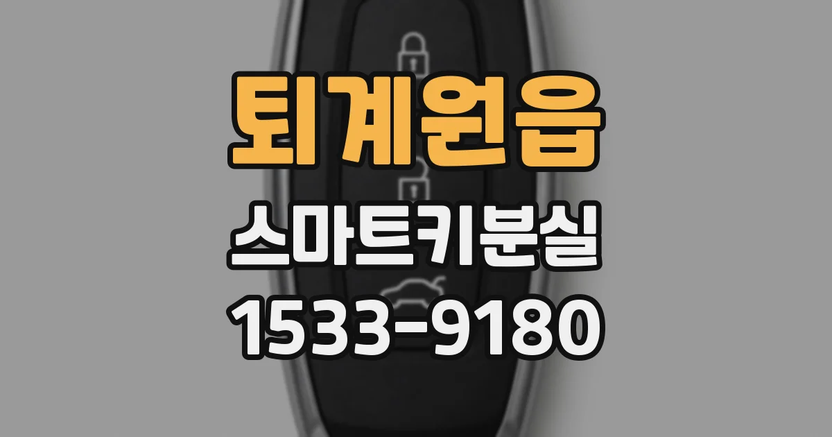 퇴계원읍 스마트키분실