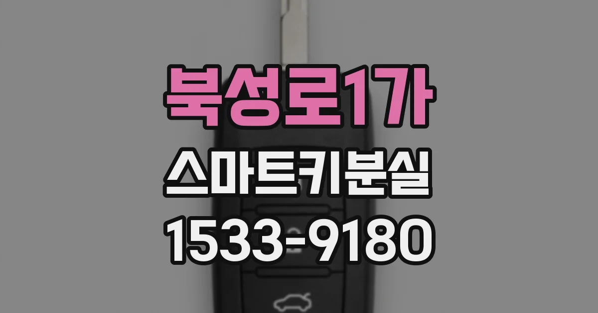 북성로1가 스마트키분실