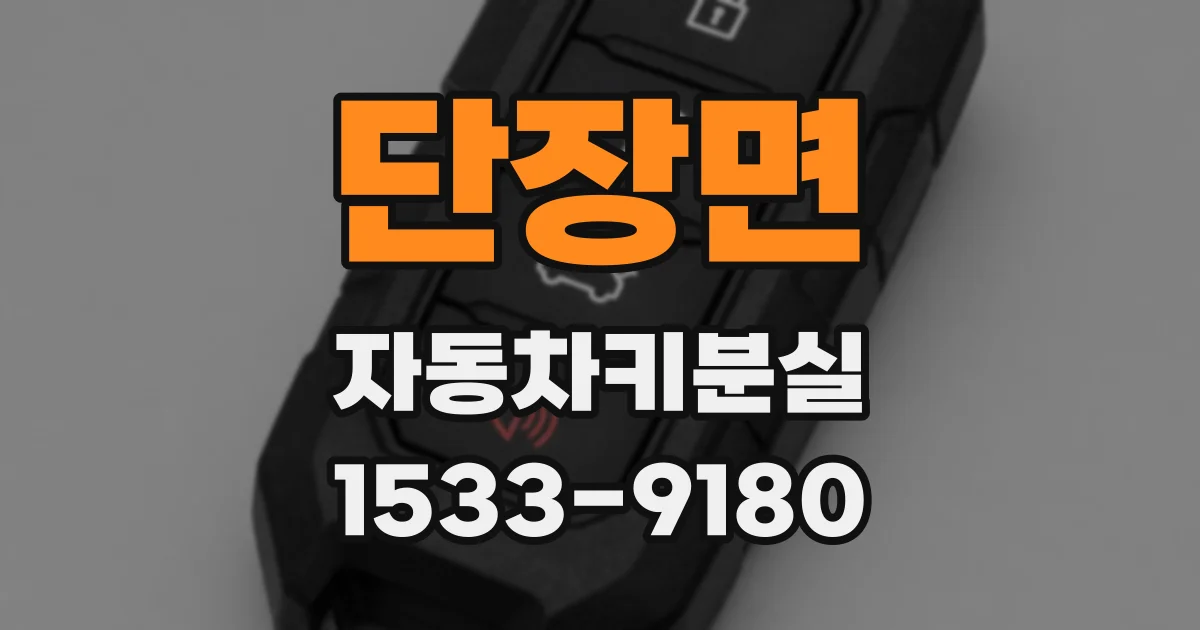 단장면 자동차키분실