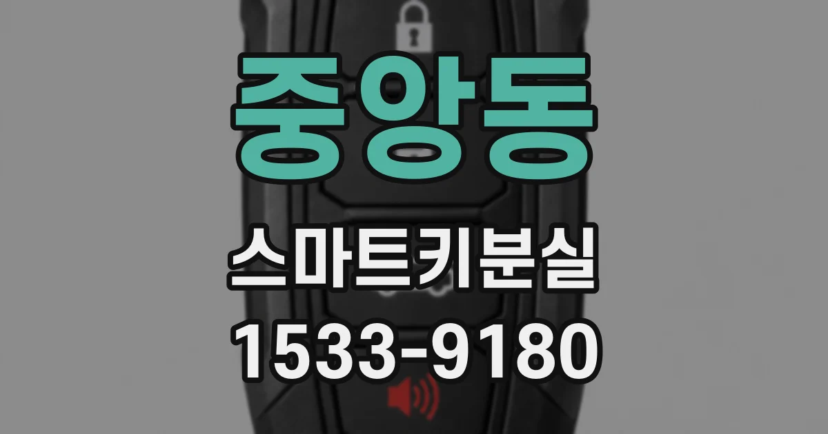 중앙동 스마트키분실