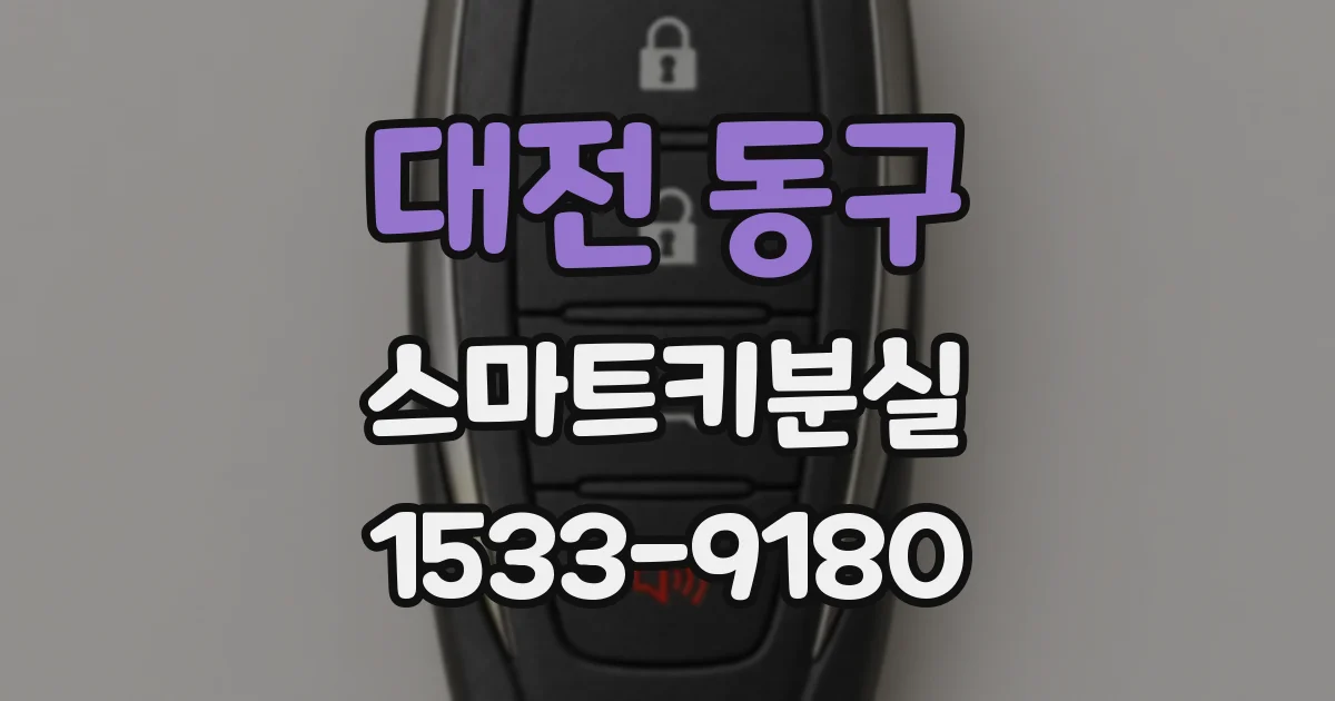 대전 동구 스마트키분실