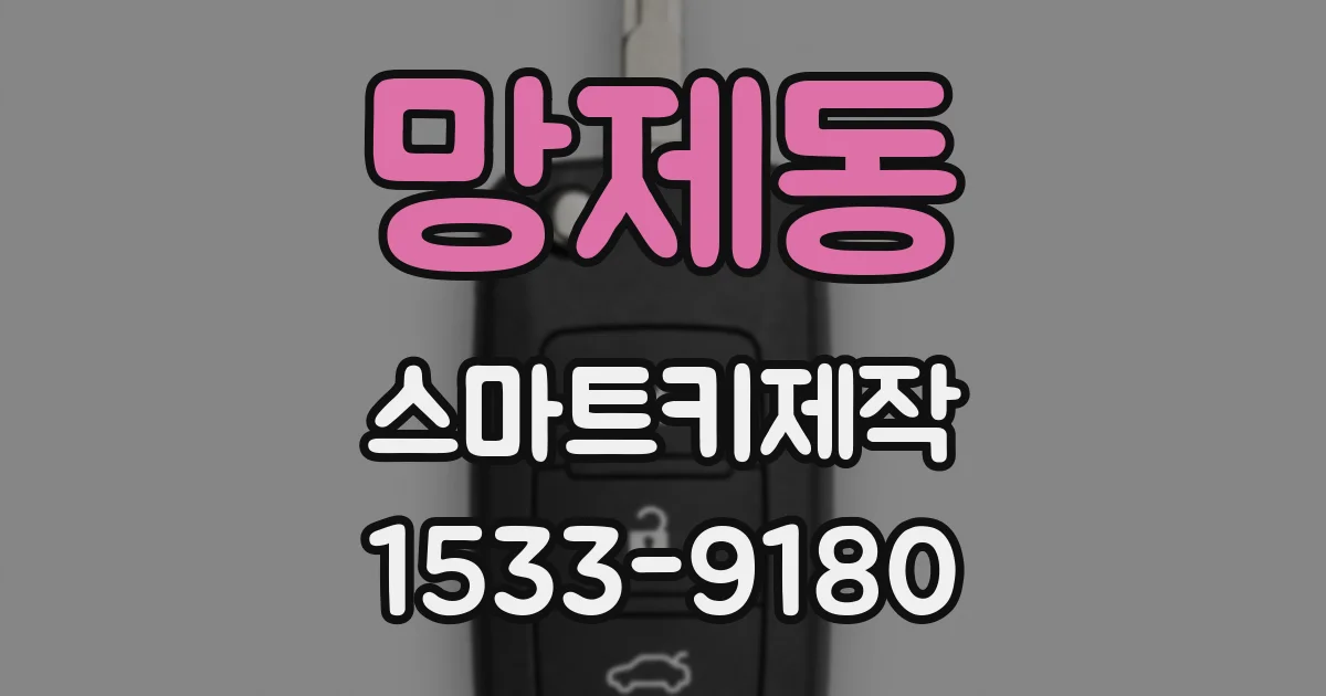 망제동 스마트키제작
