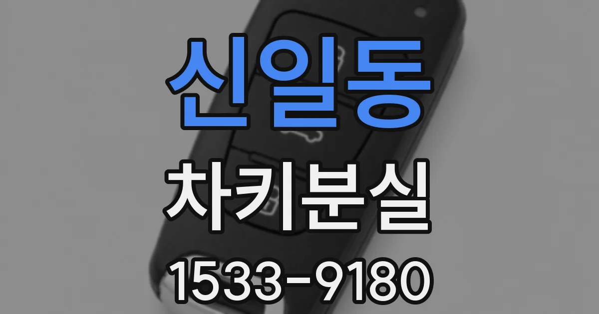 신일동 차키분실