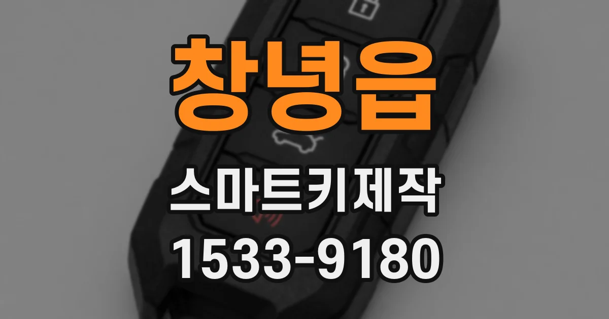 창녕읍 스마트키제작