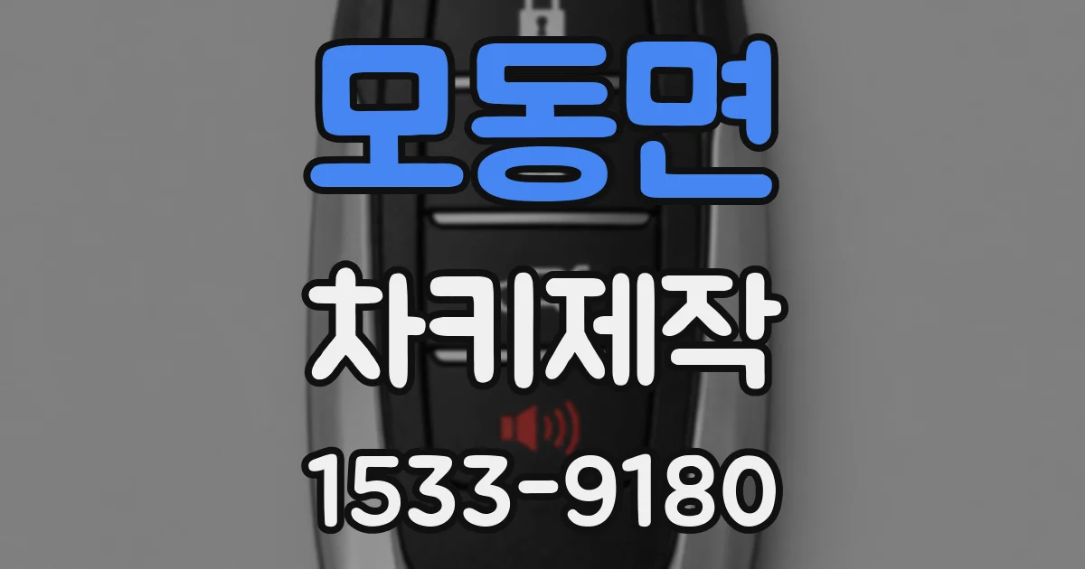 모동면 차키제작