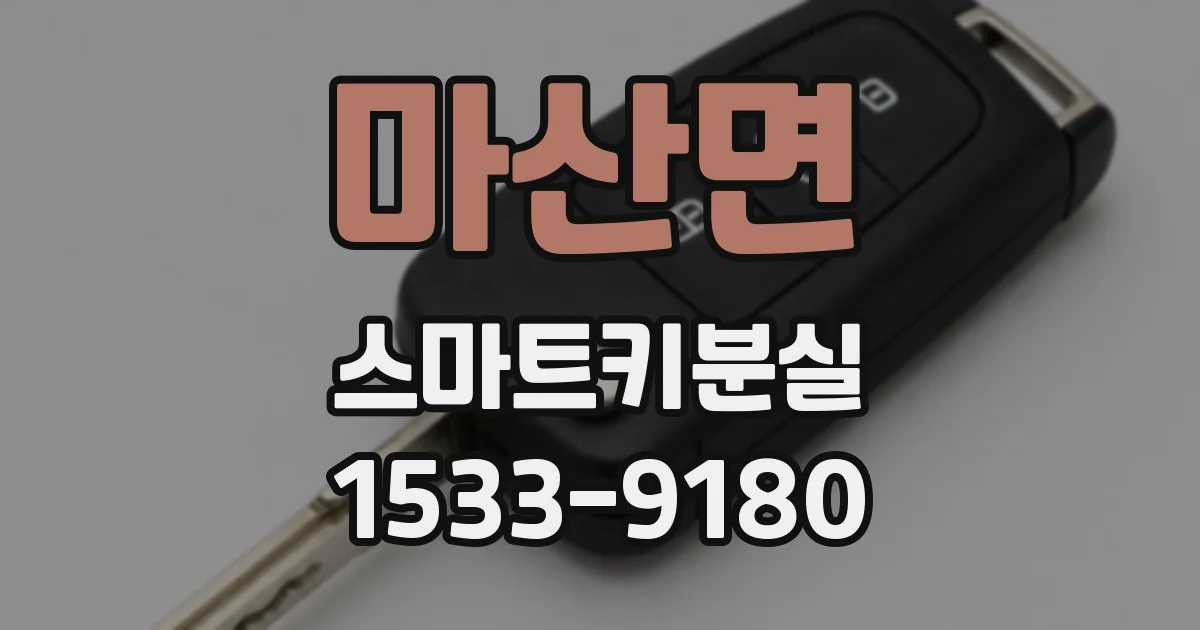 마산면 스마트키분실
