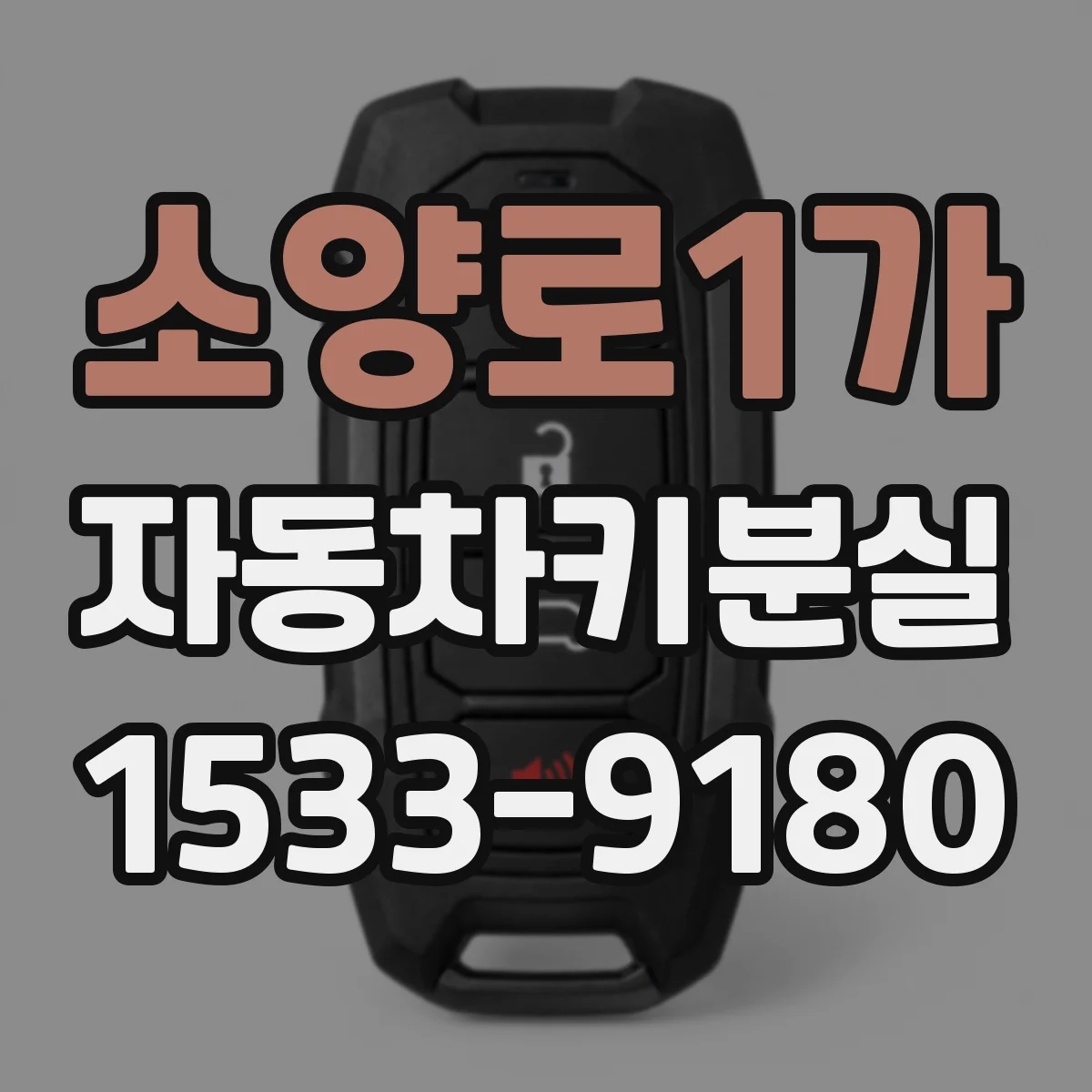 소양로1가 자동차키분실