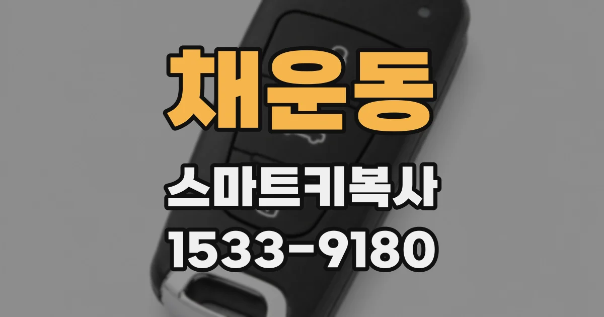 채운동 스마트키복사