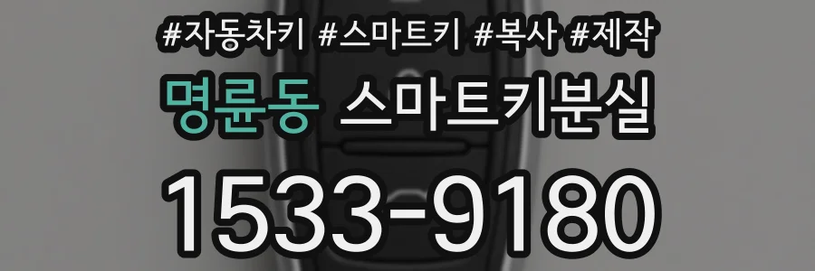 명륜동 스마트키분실
