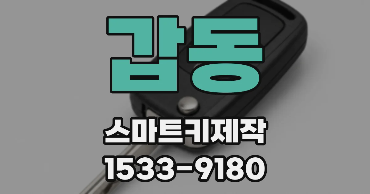 갑동 스마트키제작