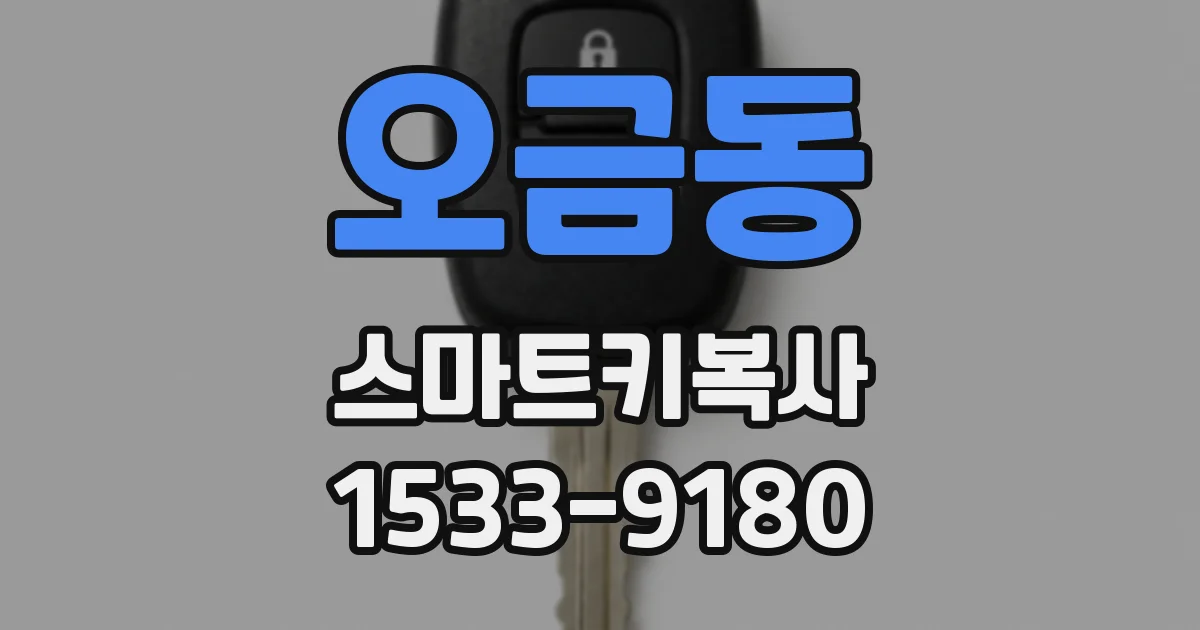 오금동 스마트키복사