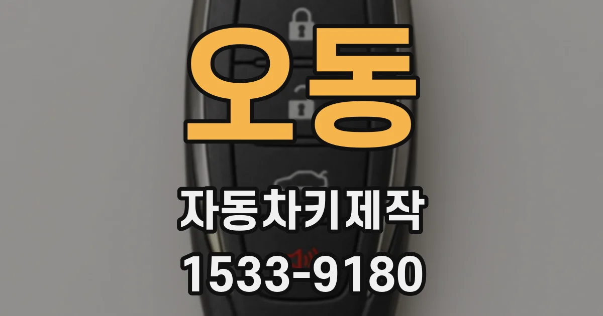 오동 자동차키제작