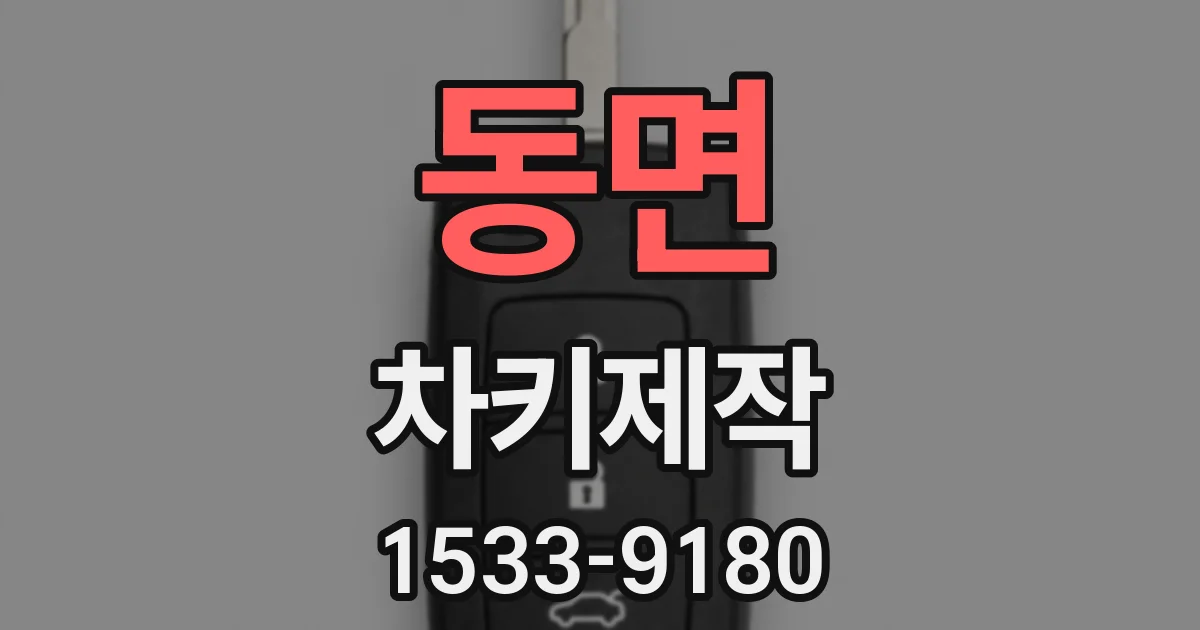 동면 차키제작