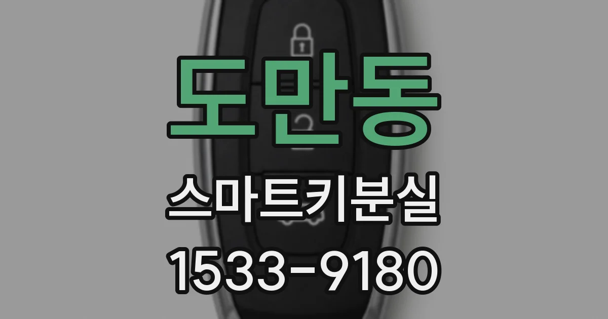 도만동 스마트키분실
