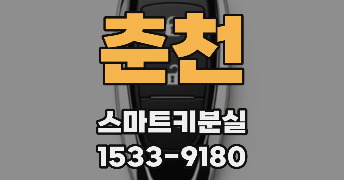 춘천 스마트키분실
